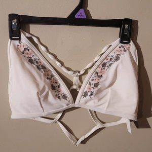 NWT Brand New Abercrombie & Fitch Floral Swimsuit Swim Top Bikini Top Size XL